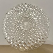 Grande piatto piano vassoio centrotavola in cristallo