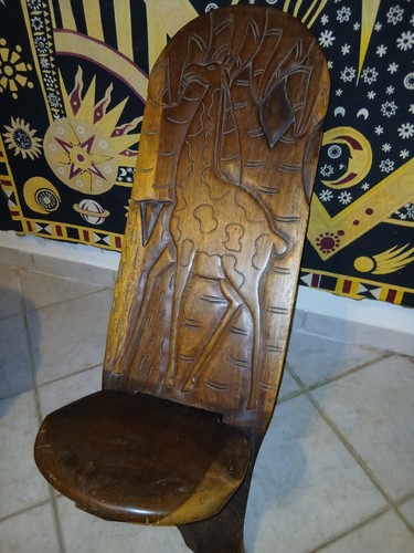 Sedia legno marrone nero - in, marrone/nero