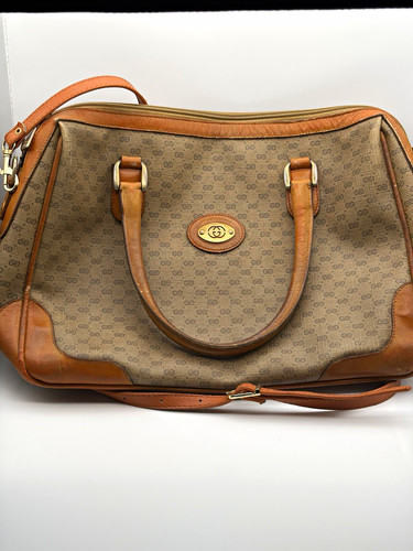 Gucci beige brown satchel - beige/brown,