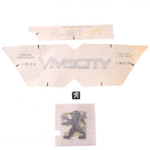 Kit adesivi stemma peugeot - kit, e