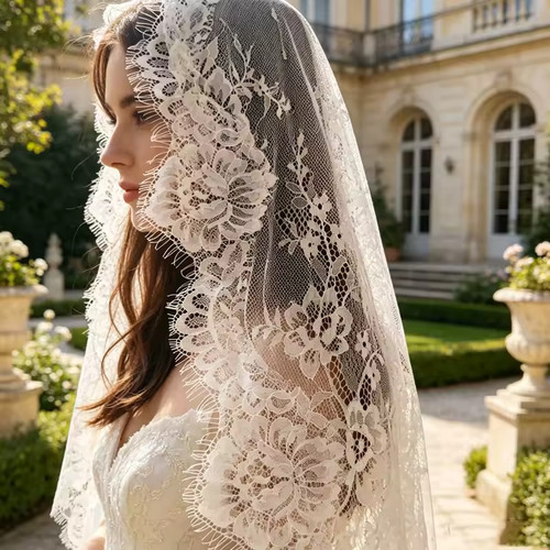 Velo sposa stile mantilla - velo,