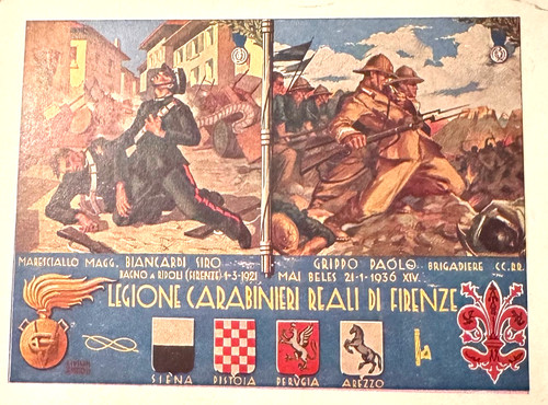 Cartolina militare carabinieri - cartolina,