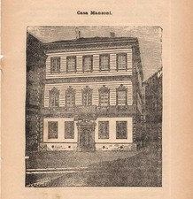 Stampa antica MILANO CASA