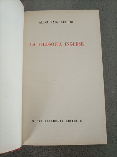 Filosofia inglese aldo - inglese,
