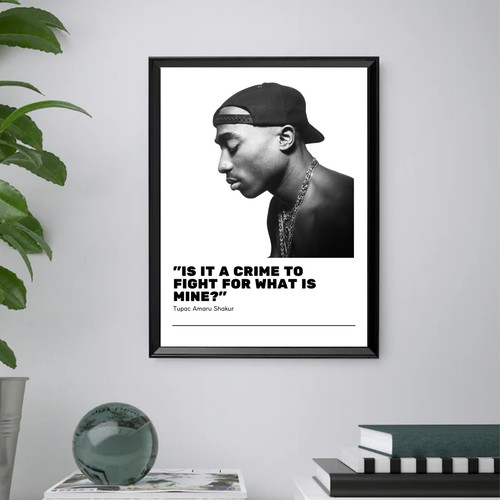 Tupac quadro stampa musica - tupac,