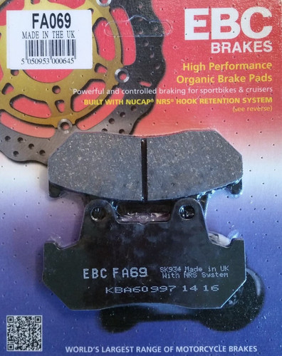 Fa069 pastiglie freno ebc - fa069,