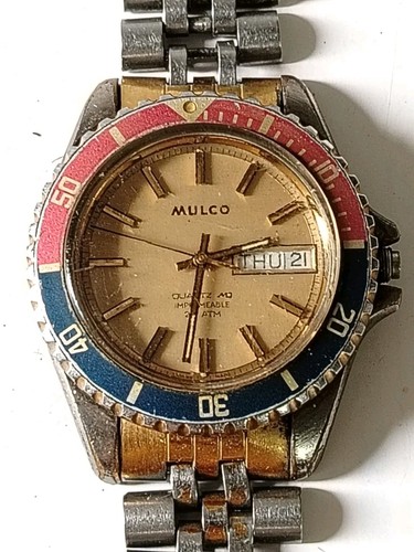 Vintage mulco quartz diver gmt - mulco,