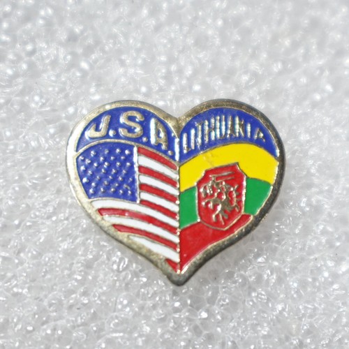 Usa lituania bandiere cuore - usa,