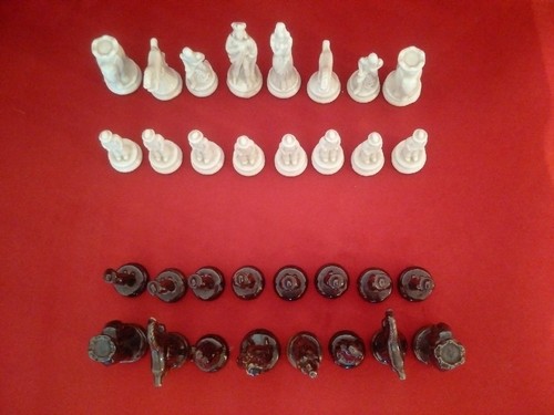 Gioco scacchi ceramica - gioco, in