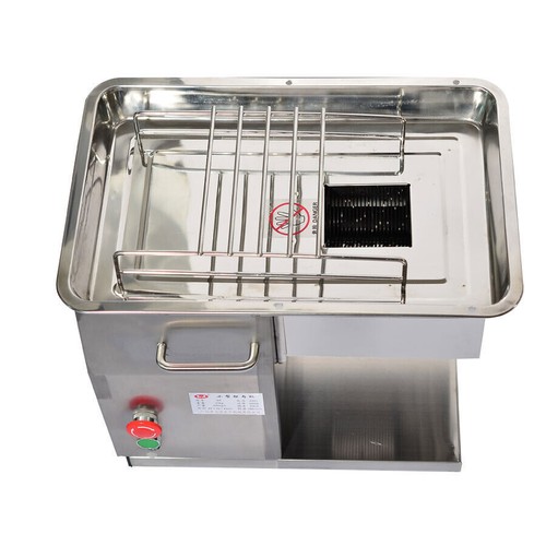 Stainless steel meat slicer - steel,