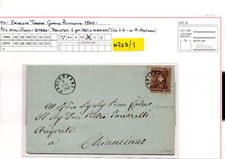 Gouvernement provisoire toscan 10 c. n° 19 sur lettre - Bolaffi