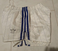Adidas Shiny Glanz Nylon Short Running Vintage 80 Sprinter Pants White D5 Pantal