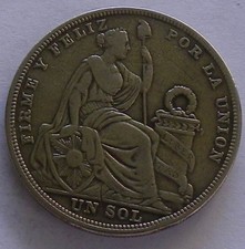 Moneta d’argento peruviana
