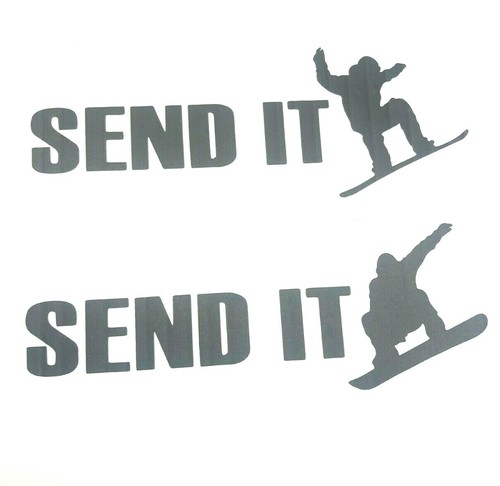 Adesivo send snowboard jump - send, it