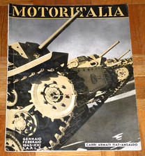 MOTOR ITALIA N. 1-2 - GEN.-FEB. 1943 - CARRI ARMATI FIAT ANSALDO (originale)
