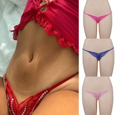 Tangas T-Back sexy mutandine biancheria intima donna slip perizoma lingerie aperto *?