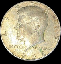 Mezzo dollaro Kennedy 1966 50C