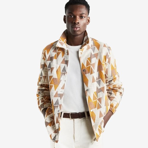 Giacca geometrica jacquard