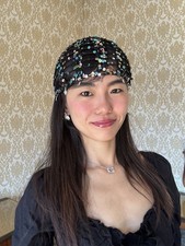 Crochet Mesh Skull Cap Mesh
