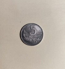Moneta 5 lire del 1955 delfino