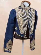 Giacca treccia lana museo fanteria esercito guerra Hussar Dolman 1820-1845 nuova spedizione veloce