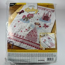 Kit punto croce copri culla principessa delle fiabe bambino Bucilla timbrato 47664 34x43