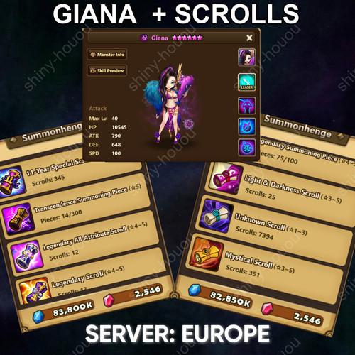 Summoners war account - war, dark