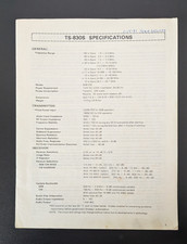 Kenwood TS-830S Ricetrasmettitore HF Manuale Istruzioni ORIGINALE