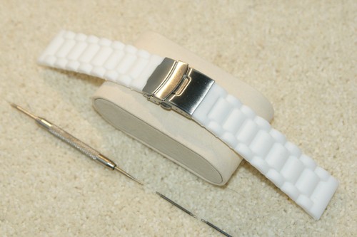 Cinturino orologio bianco - , a