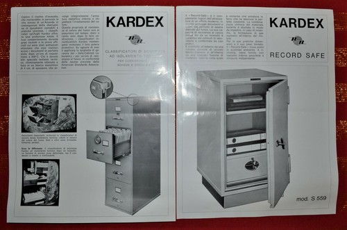 Depliant casseforti kardex - casseforti,