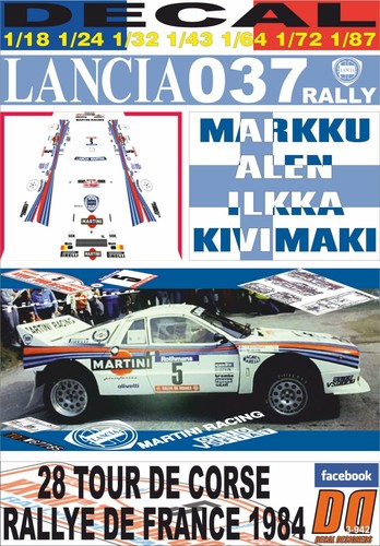 Decal lancia 037 rally - lancia, m.alen