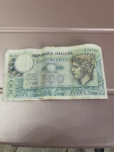 500 lire carta - 500,