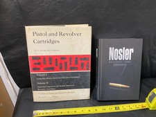 Nosler Reloading Guide and Pistol and Revolver Cartridges Hardcover book lot