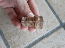 Antica Pipa In Terracotta Con Volto