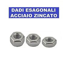 DADI M22 M24 M27 M30 ESAGONALI MEDI 5588 ALTI 5587 BASSI 5589 ACCIAIO ZINCATO