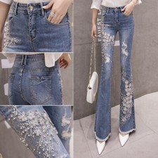 Pantaloni Flare In Jeans Di