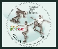 Italia 2022 Roller Sport Figure Pattinaggio Roller Derby Skateboarding 1v MNH