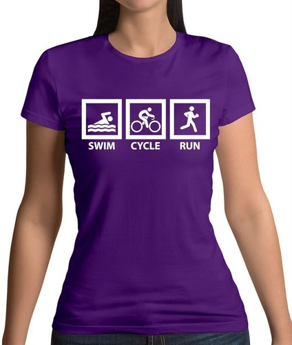 Nuoto cycle run - cycle, donna