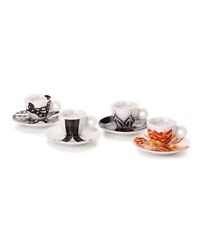 illy 25152 Art Collection, Collezione Genesi 4 Tazzine da Espresso Numerate e...