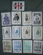 13 DIVERSE BUSTINE DI ZUCCHERO - SARDEGNA COLLECTION - VUOTE - DA COLLEZIONE