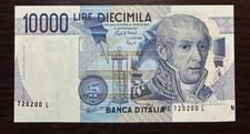 10000 Lire Volta Errore di