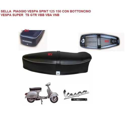 Sella scritta piaggio vespa - piaggio,