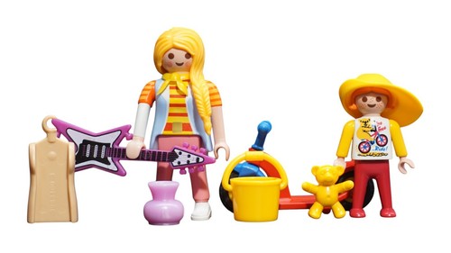 Playmobil donna con treccia