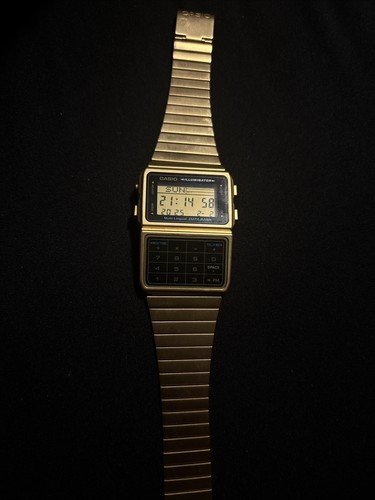 Calcolatrice orologio oro con - calcolatrice,
