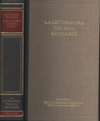 Libro petrarca rime trionfi - libro,