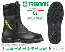 TREEMME Stivale anfibio Vigile del fuoco CE 15090 con AQUASTOP suola TRAIL 91100