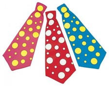 Maxi cravatta a pallini clown