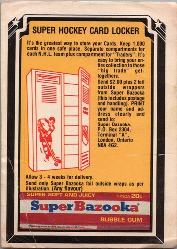 1970s super bazooka - super, hockey