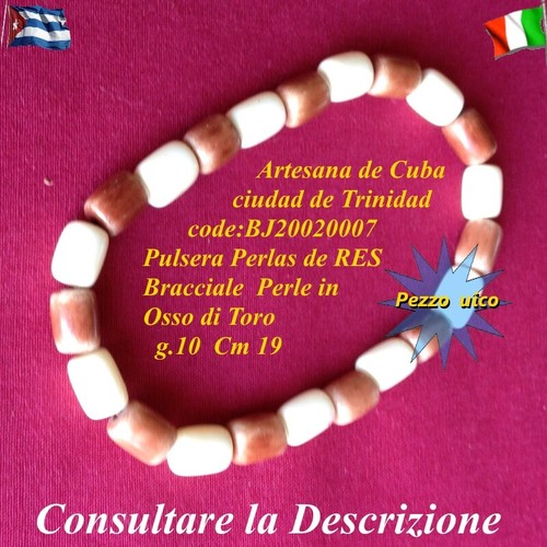 Bracciale osso toro - bracciale, di
