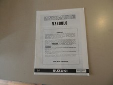 Suzuki VZ 800 2010 istruzioni